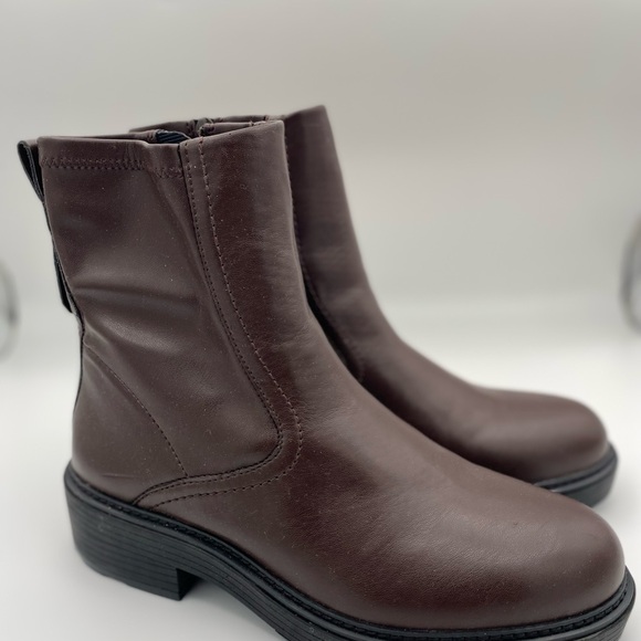 Franco Sarto brown lug boots. Sz 9.5. - Picture 2 of 7